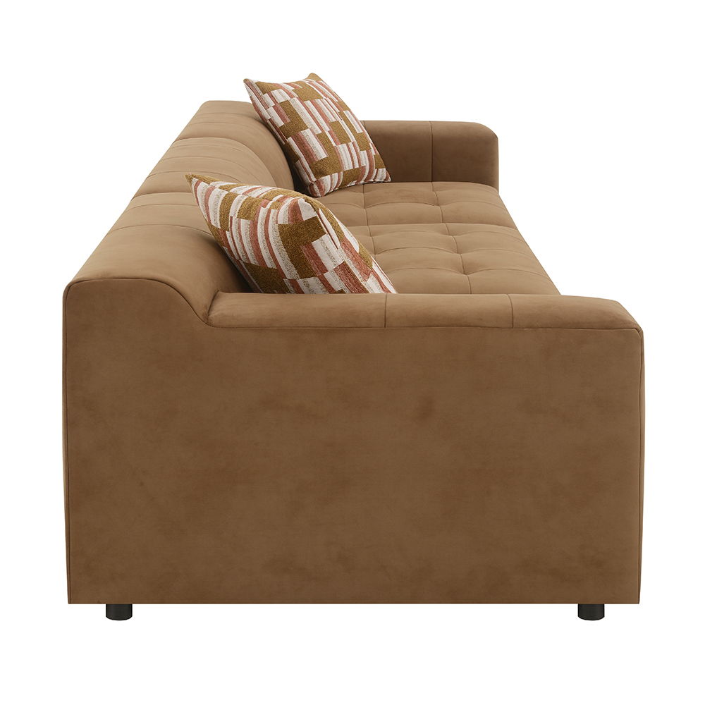 Zoey - Modular - LF Arm Chair With Pillow - Chocolate Suede - Urban Living Furniture (Los Angeles, CA)
