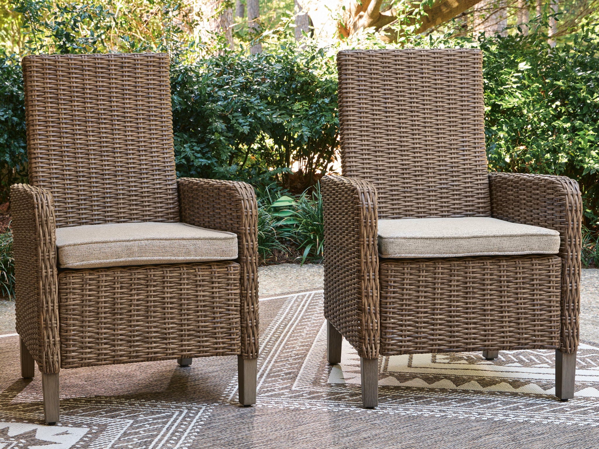 Laguna Heights - Arm Chair With Cushion (Set of 2) - Beige - Urban Living Furniture (Los Angeles, CA)
