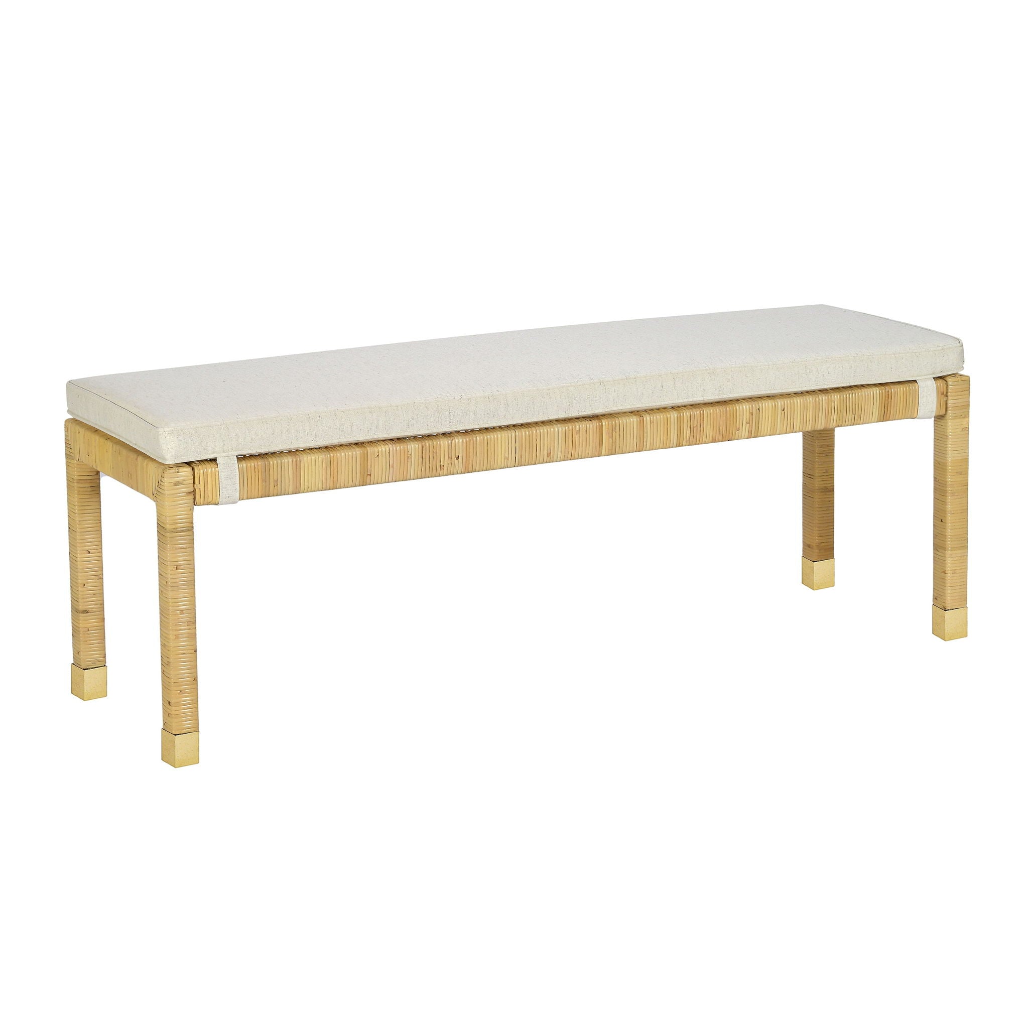 Amara - Woven Rattan Bench - Urban Living Furniture (Los Angeles, CA)