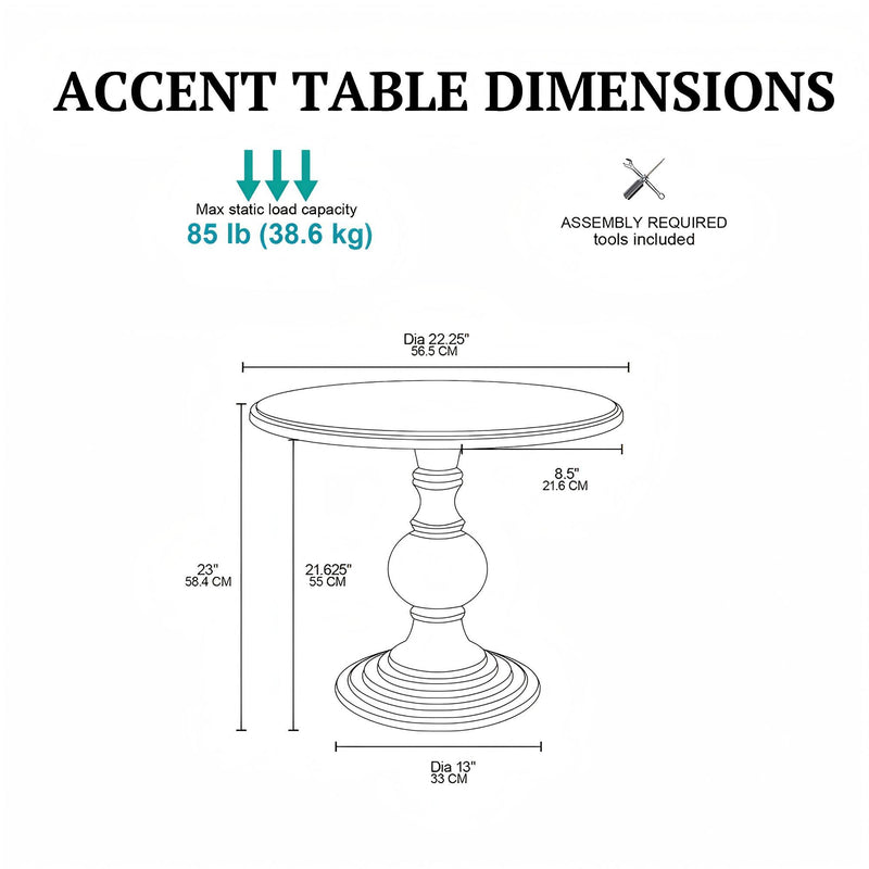 Table With Reclaimed Wood Base - Walnut / Black