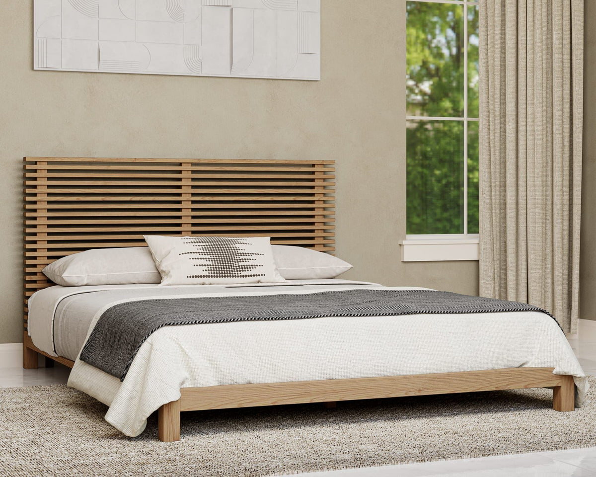Tanner - Solid Ash Platform Bed