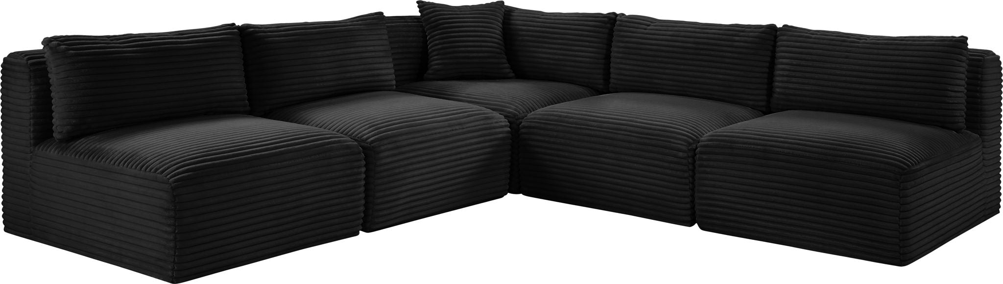 Shaggy - 5 Piece Modular Corner Armless Sectional - Urban Living Furniture (Los Angeles, CA)
