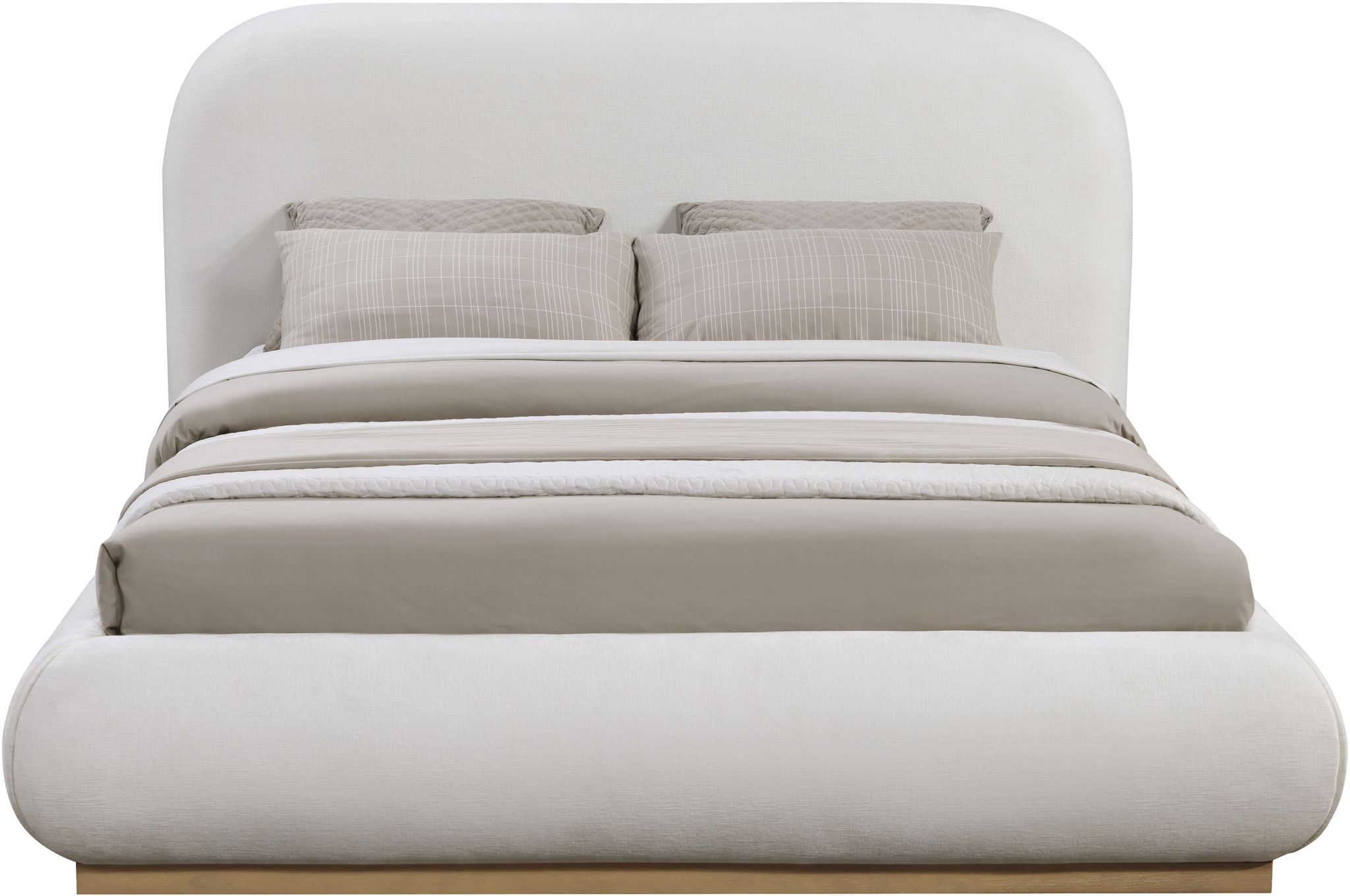 Vaughn - Chenille Bed With Natural Base - Urban Living Furniture (Los Angeles, CA)