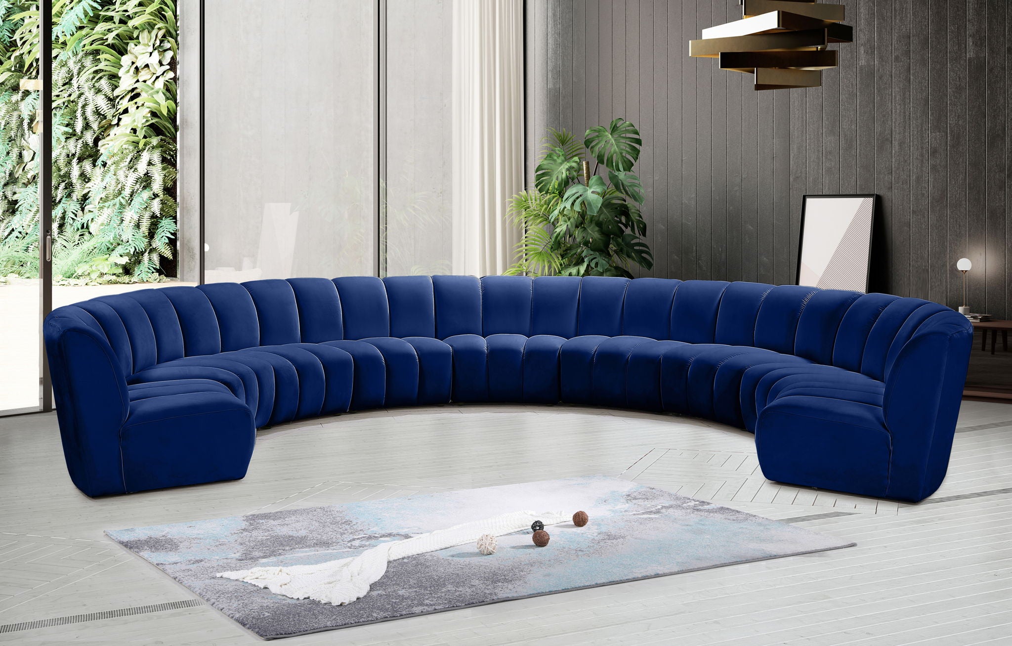 Infinity - 9 Piece Velvet Modular Sectional - Urban Living Furniture (Los Angeles, CA)