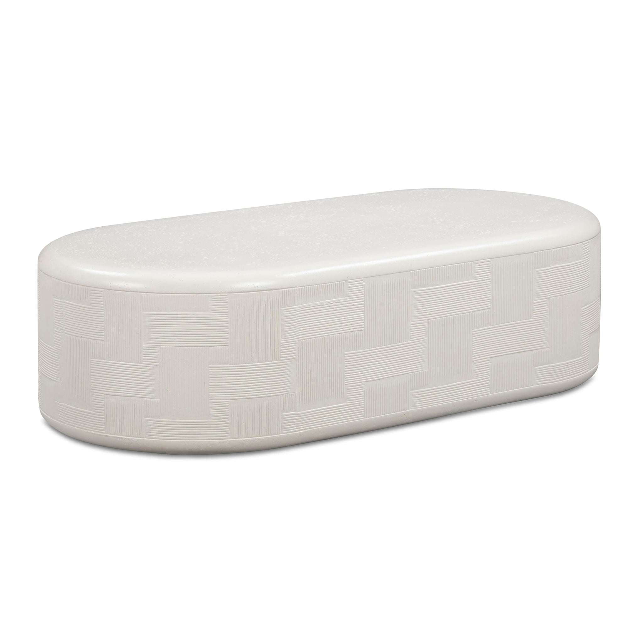 Suraya - Concrete Rounded Coffee Table - Urban Living Furniture (Los Angeles, CA)