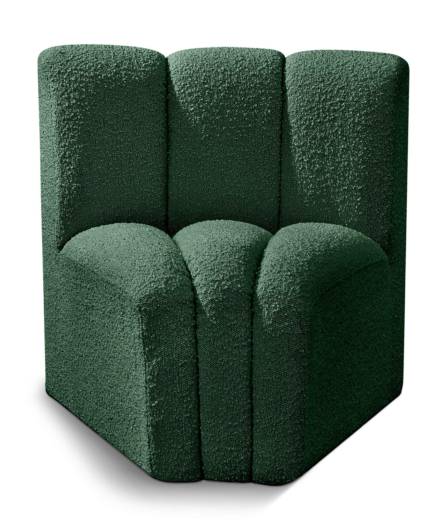 Arc - Boucle Fabric Curved Corner Chair - Urban Living Furniture (Los Angeles, CA)