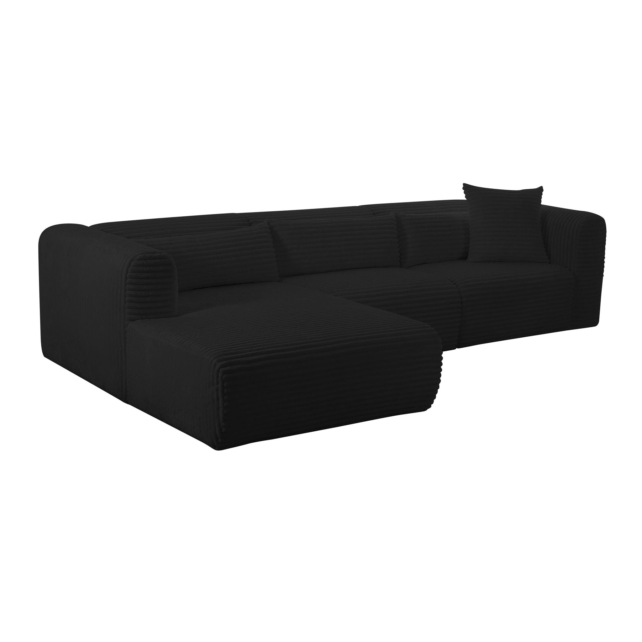 Tarra - Fluffy Oversized Corduroy Modular Sectional - Urban Living Furniture (Los Angeles, CA)