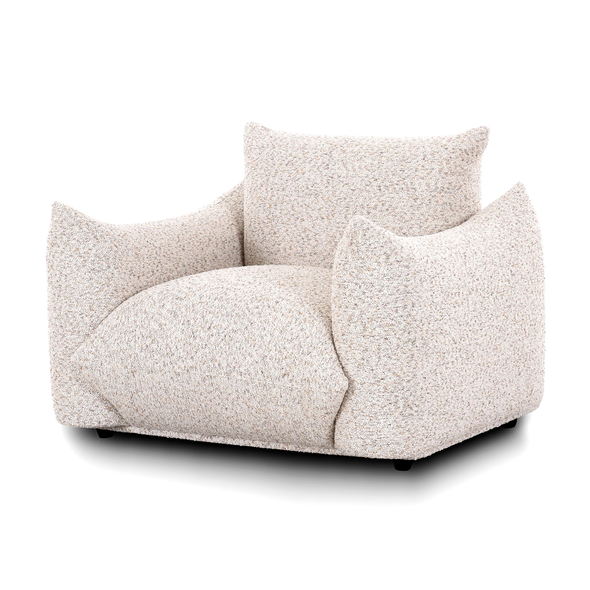 Saint Tropez - Nubby Fabric Armchair - Sand - Urban Living Furniture (Los Angeles, CA)