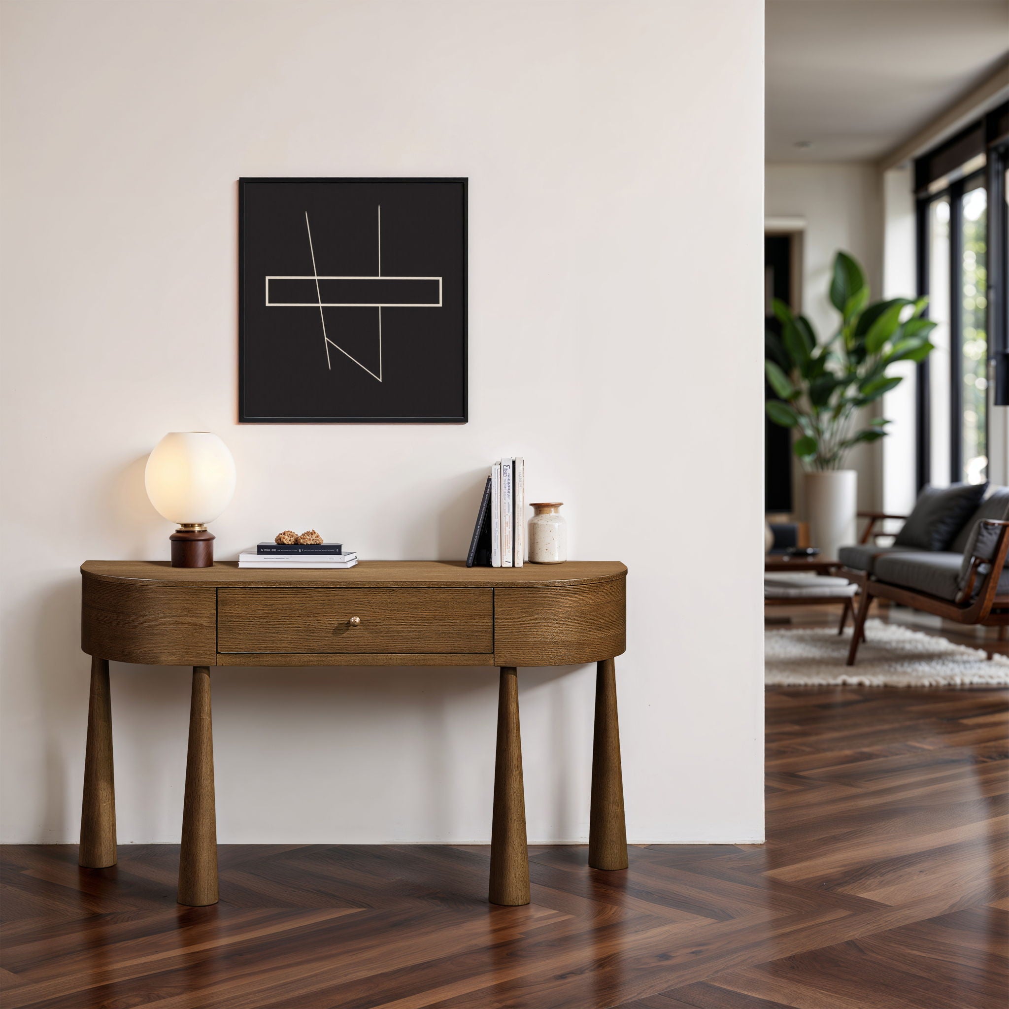 Oasis - Acacia Veneer And Solid Wood Console Table - Urban Living Furniture (Los Angeles, CA)