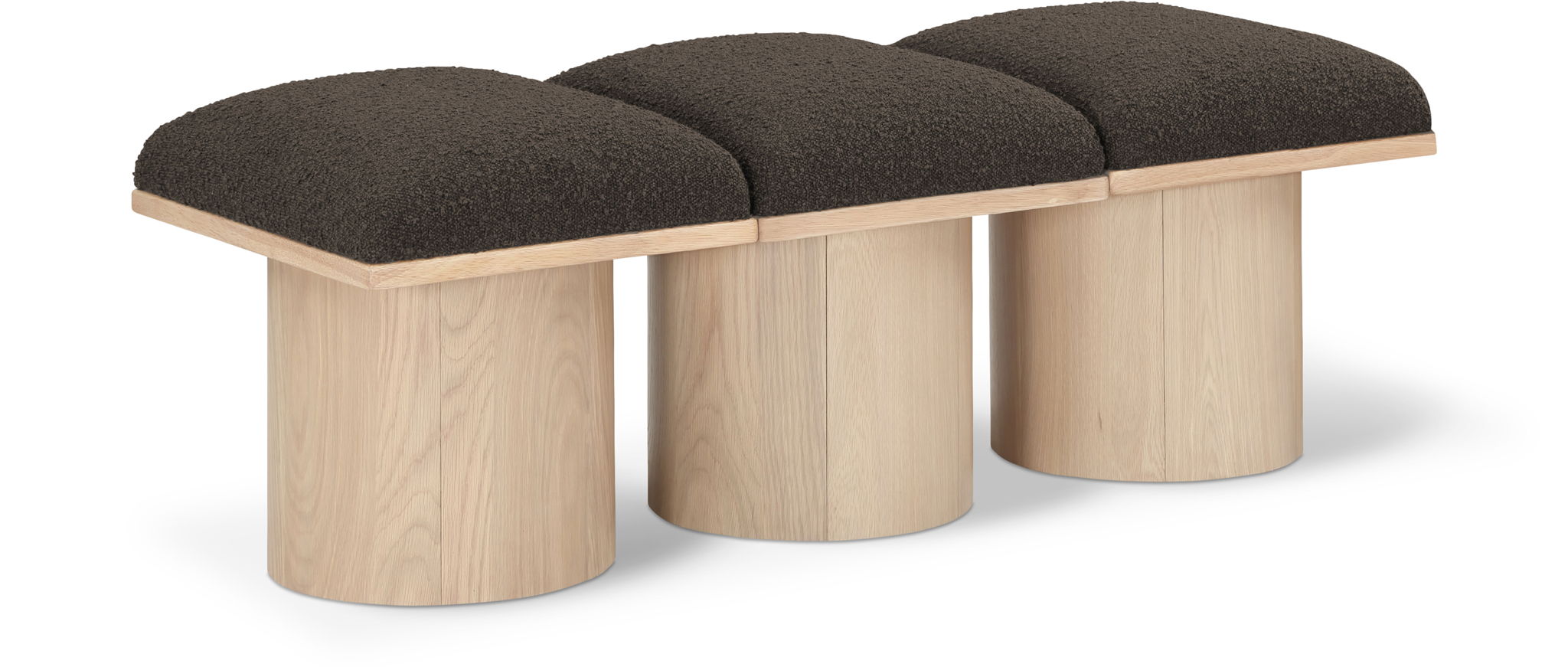 Pavilion - 3 Piece Modular Bench With Natural Base - Urban Living Furniture (Los Angeles, CA)
