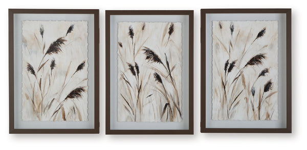 Honslow - Brown / Black / White - Wall Art Set (Set of 3)