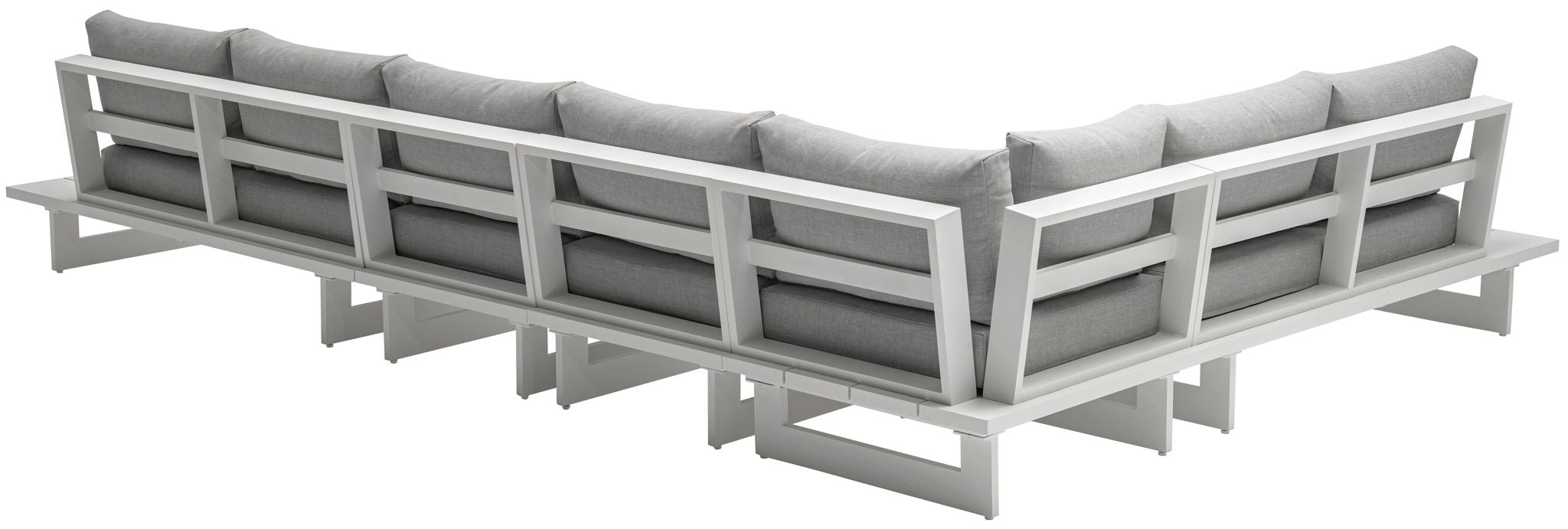 Maldives - 5 Piece Water Resistant Outdoor Patio Modular Sectional With White Base - Urban Living Furniture (Los Angeles, CA)
