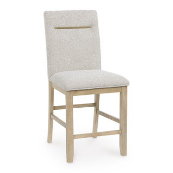 Lasinger - Upholstered Barstool (Set of 2) - Light Brown - Urban Living Furniture (Los Angeles, CA)