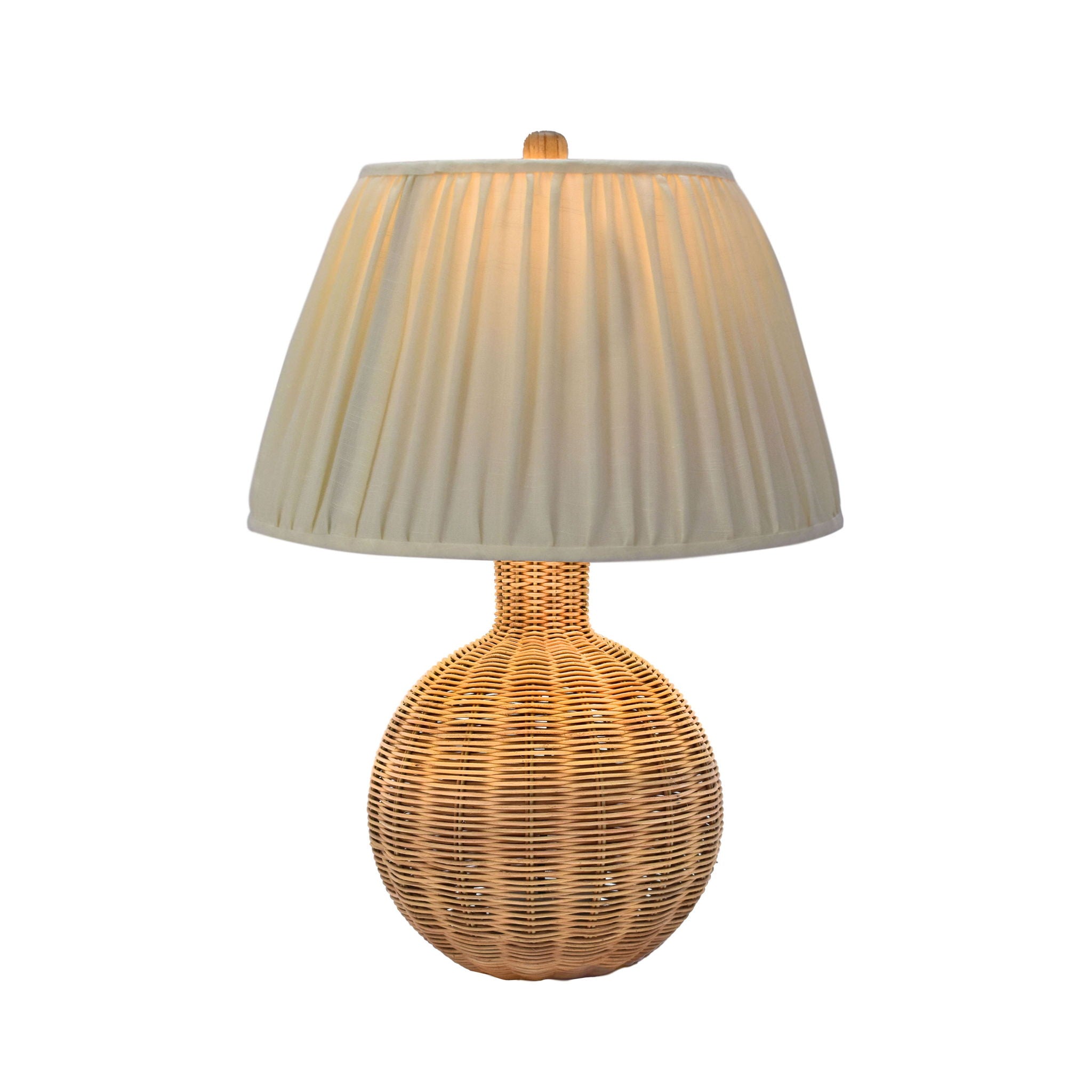 Pallora - Rattan Table Lamp - Cream & Natural - Urban Living Furniture (Los Angeles, CA)