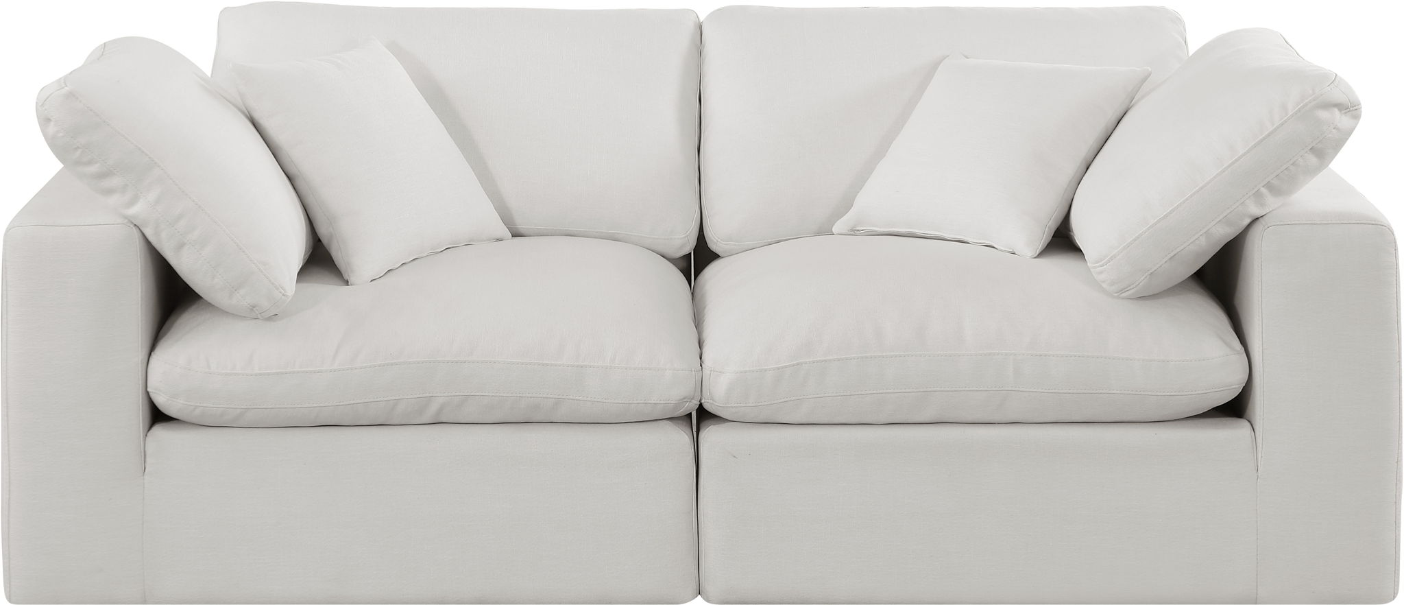 Comfy - Linen Modular Sofa 2 Seats - Urban Living Furniture (Los Angeles, CA)