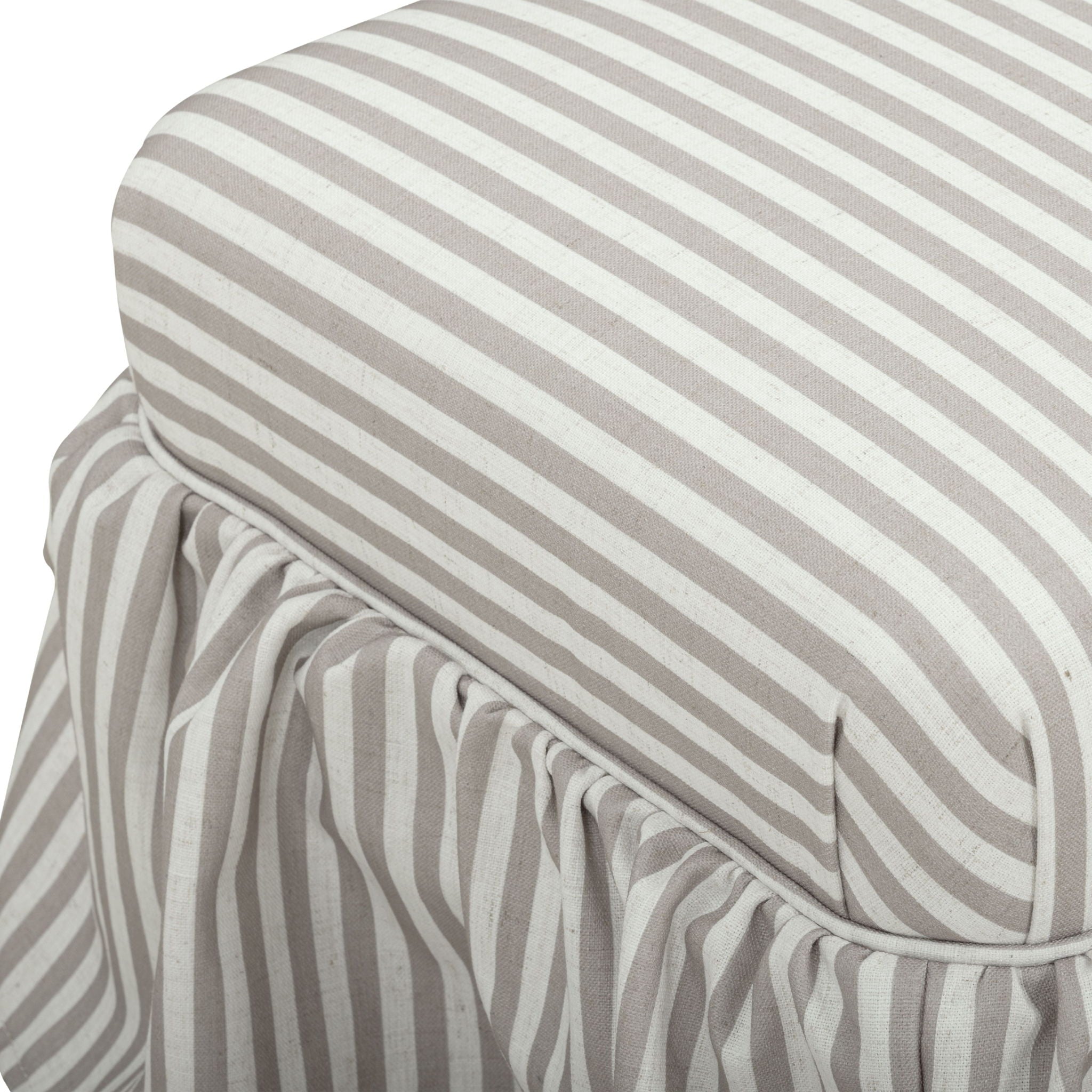 Gertrude - Striped Linen Ottoman - Urban Living Furniture (Los Angeles, CA)