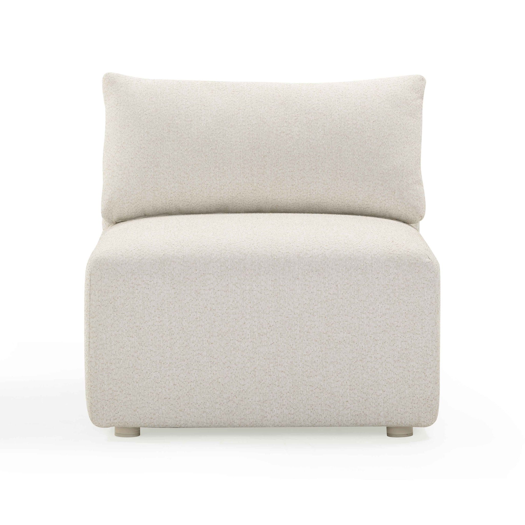 Hangover - Outdoor Modular Armless Chair - Cream