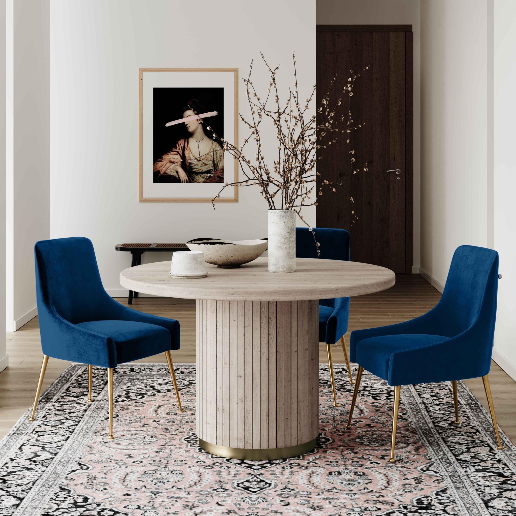 Beatrix - Velvet Side Chair - Urban Living Furniture (Los Angeles, CA)