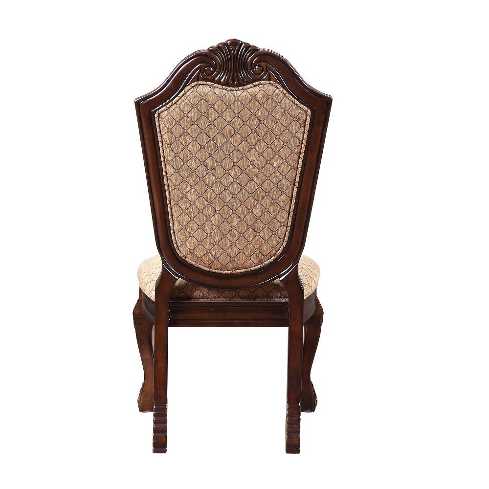Chateau De Ville - Side Chair (Set of 2) - Fabric & Espresso - Urban Living Furniture (Los Angeles, CA)
