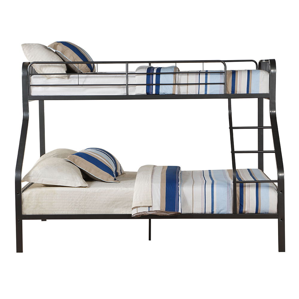 Caius - Twin Long Over Queen Bunk Bed - Gunmetal - Urban Living Furniture (Los Angeles, CA)