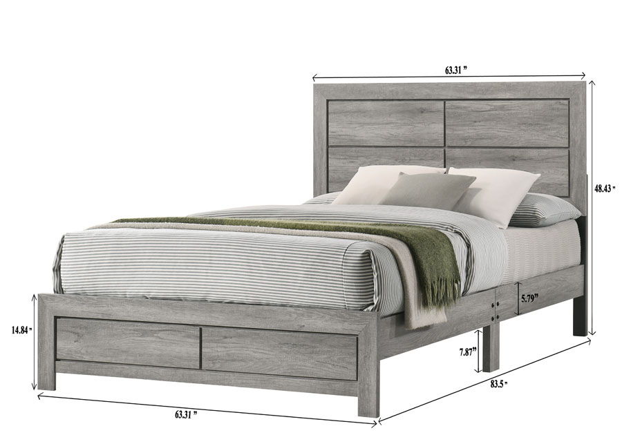 Hopkins - Bed In One Box - Urban Living Furniture (Los Angeles, CA)