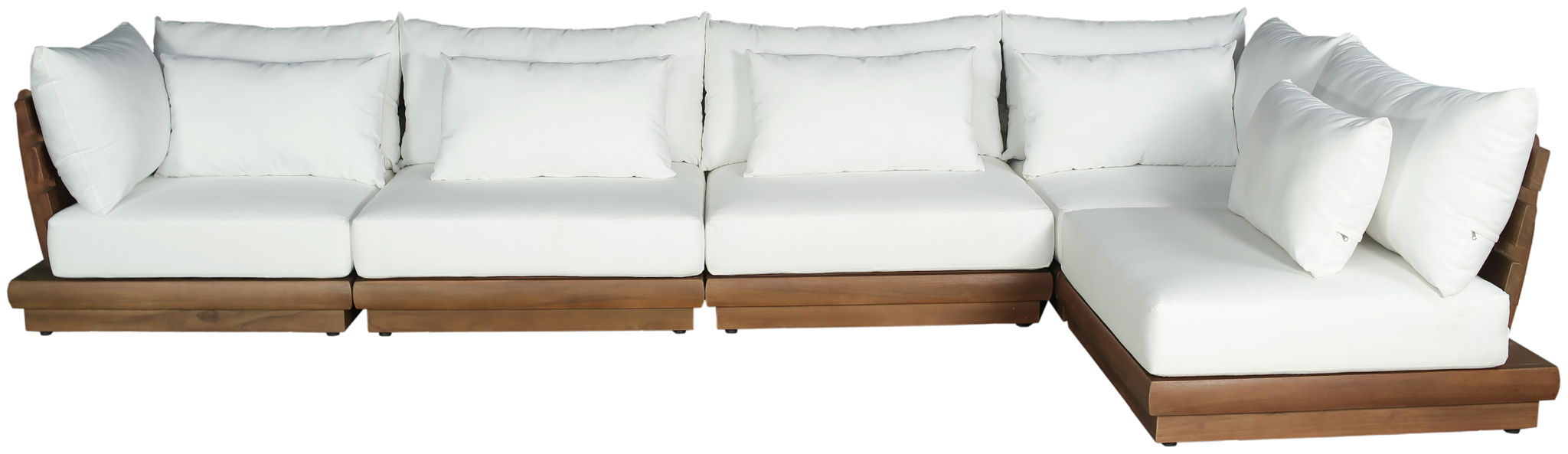 Mirella - 5 Piece Water Resistant Fabric Upholstered Outdoor Patio Modular Sectional - Urban Living Furniture (Los Angeles, CA)