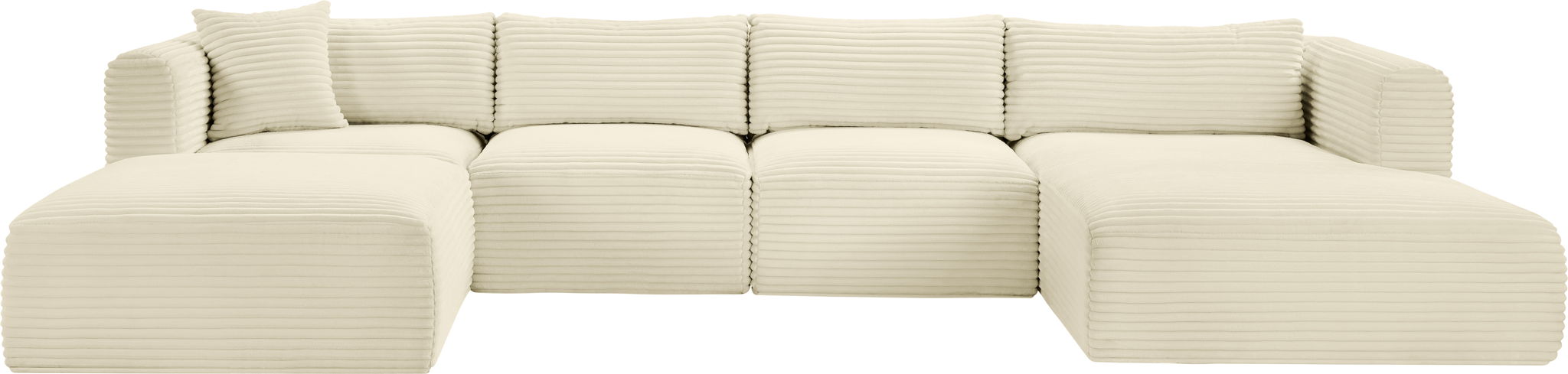 Shaggy - 5 Piece Modular Sectional With Chaise And Ottoman - Urban Living Furniture (Los Angeles, CA)
