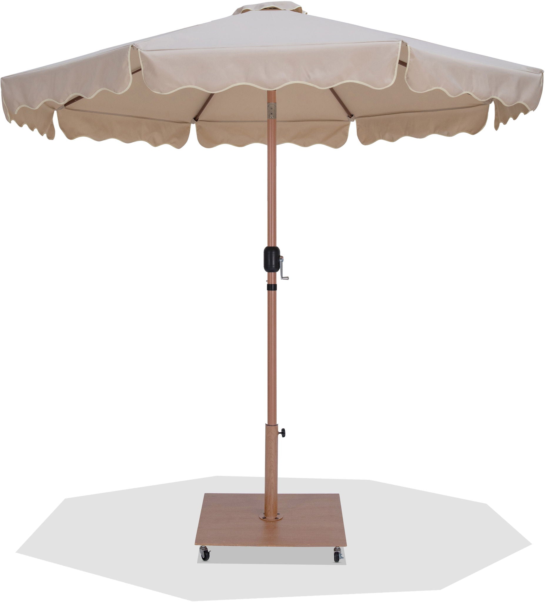 Amalfi - Aluminum Patio Umbrella - Light Brown Base / Light Brown Pole - Urban Living Furniture (Los Angeles, CA)