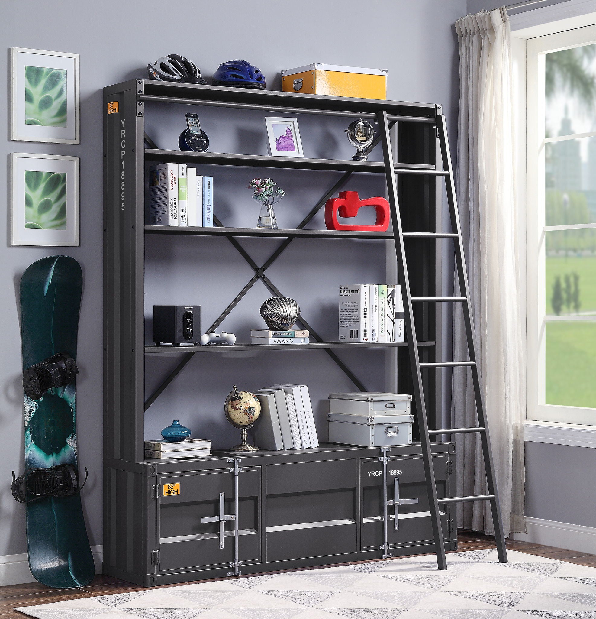 Cargo - Bookshelf & Ladder - Urban Living Furniture (Los Angeles, CA)