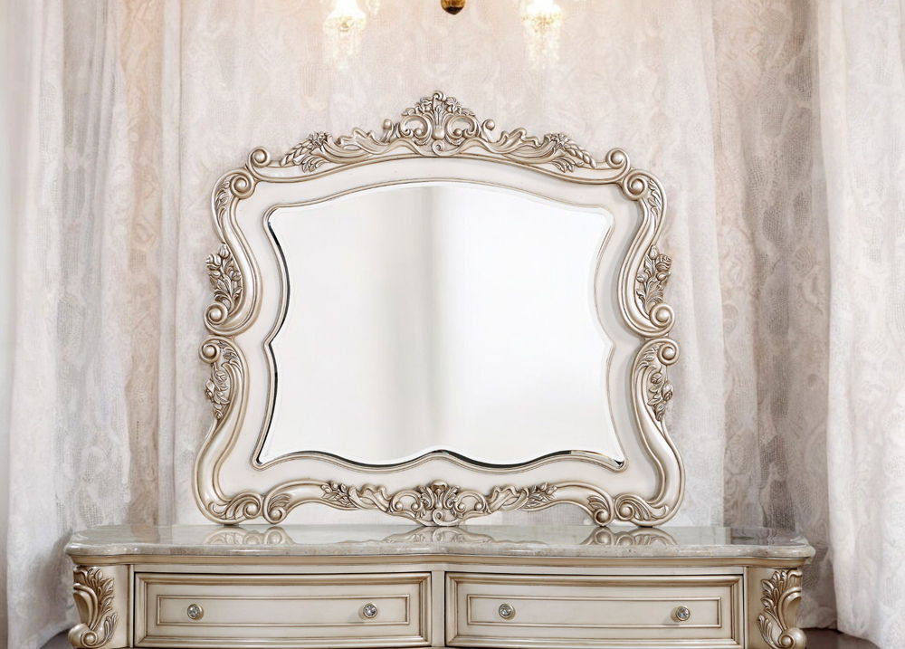 Gorsedd - Mirror - Antique White - Urban Living Furniture (Los Angeles, CA)