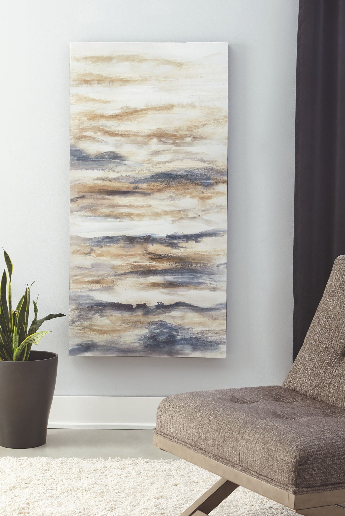 Joely - Blue / Tan - Wall Art - Urban Living Furniture (Los Angeles, CA)
