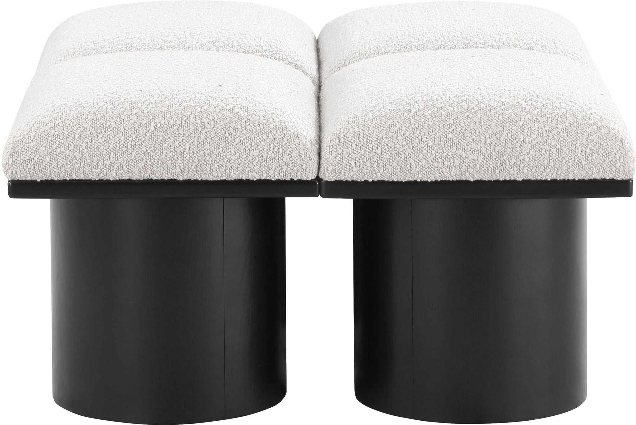 Pavilion - 4 Piece Modular Bench With Black Base