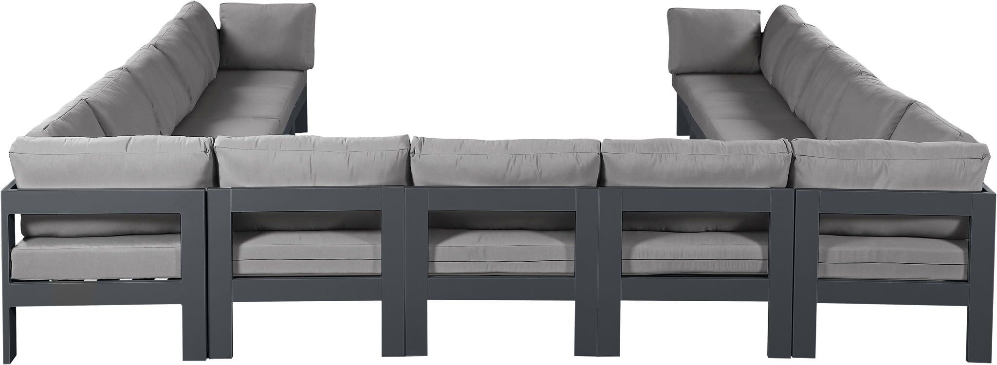 Nizuc - Outdoor Patio 13 Piece Modular Sectional With Gray Frame - Urban Living Furniture (Los Angeles, CA)