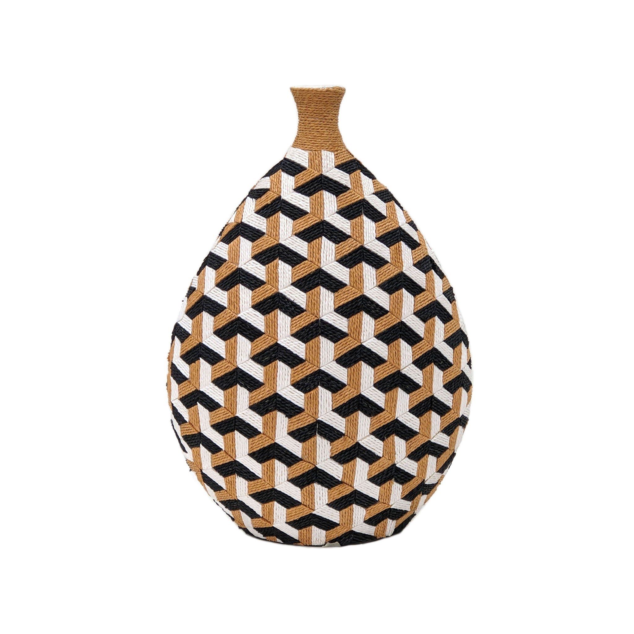 Jahia - Cubism Vase - Light Brown - Urban Living Furniture (Los Angeles, CA)