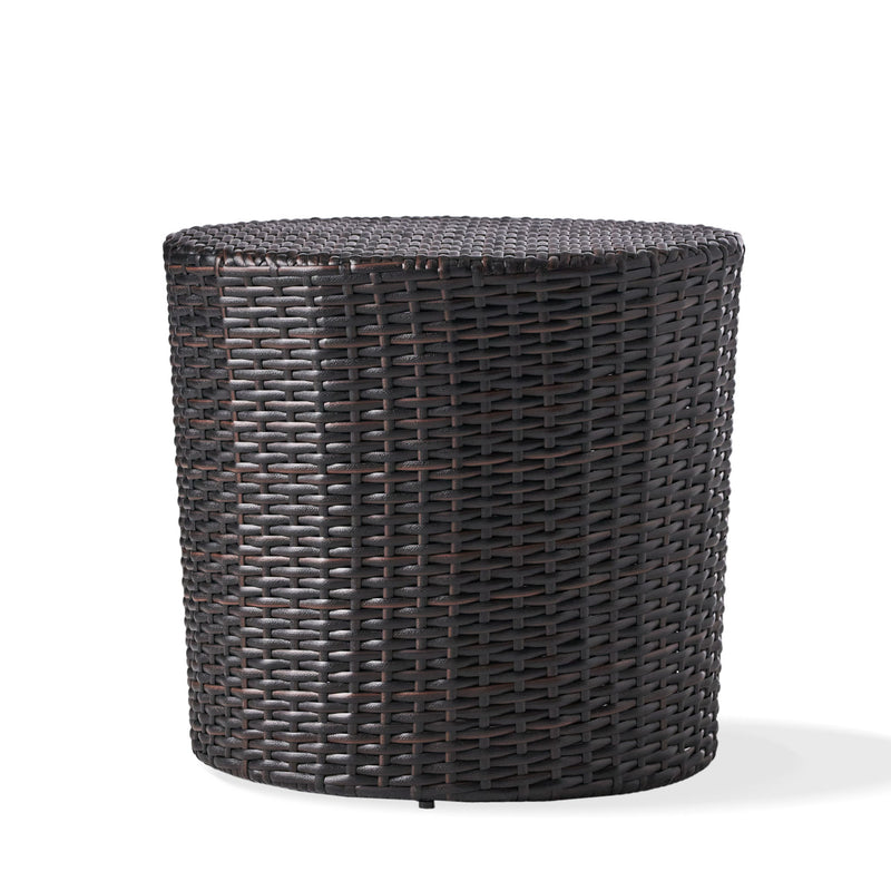 Barrel Side Table With Handcrafted Details