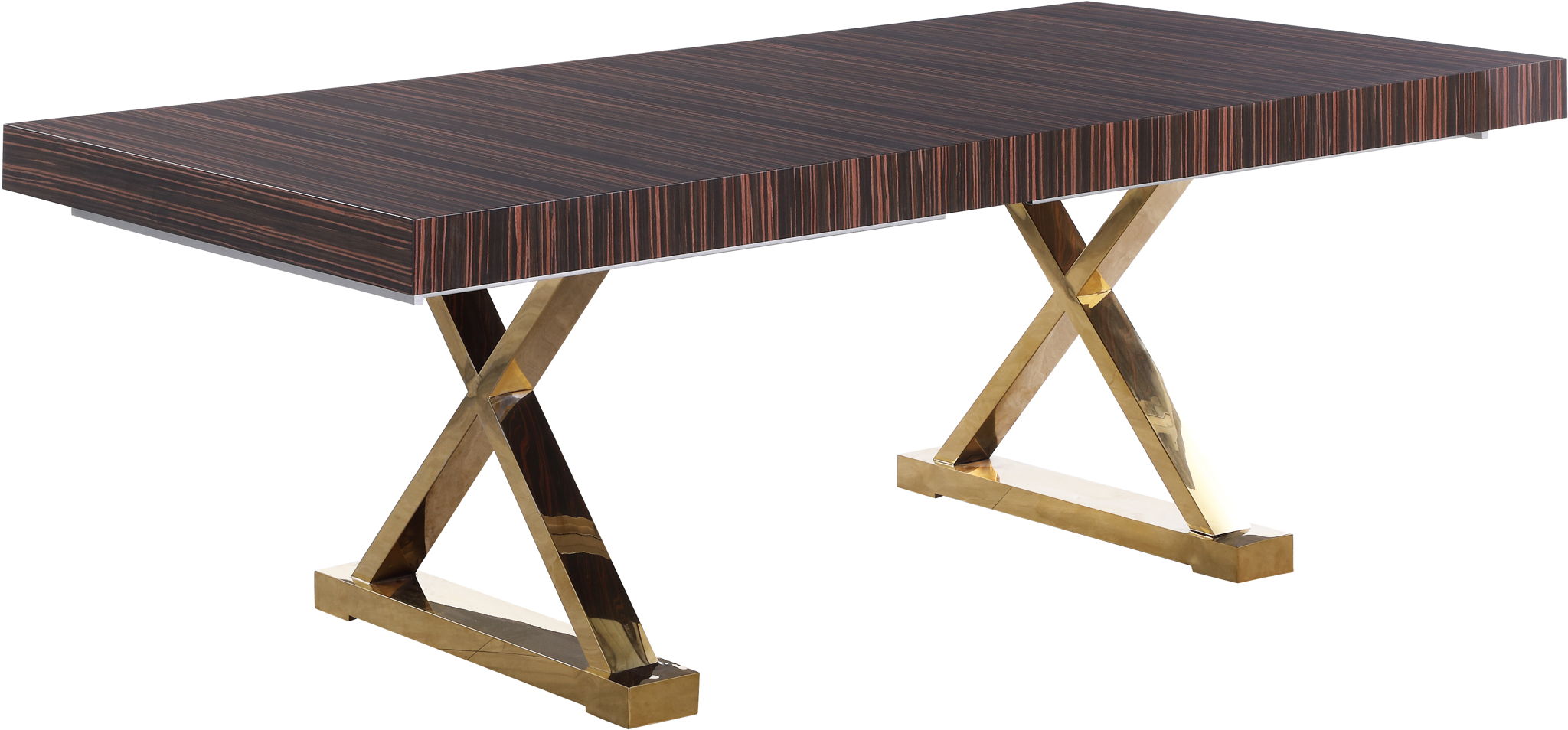 Excel - Extendable Dining Table with Gold Base - Urban Living Furniture (Los Angeles, CA)