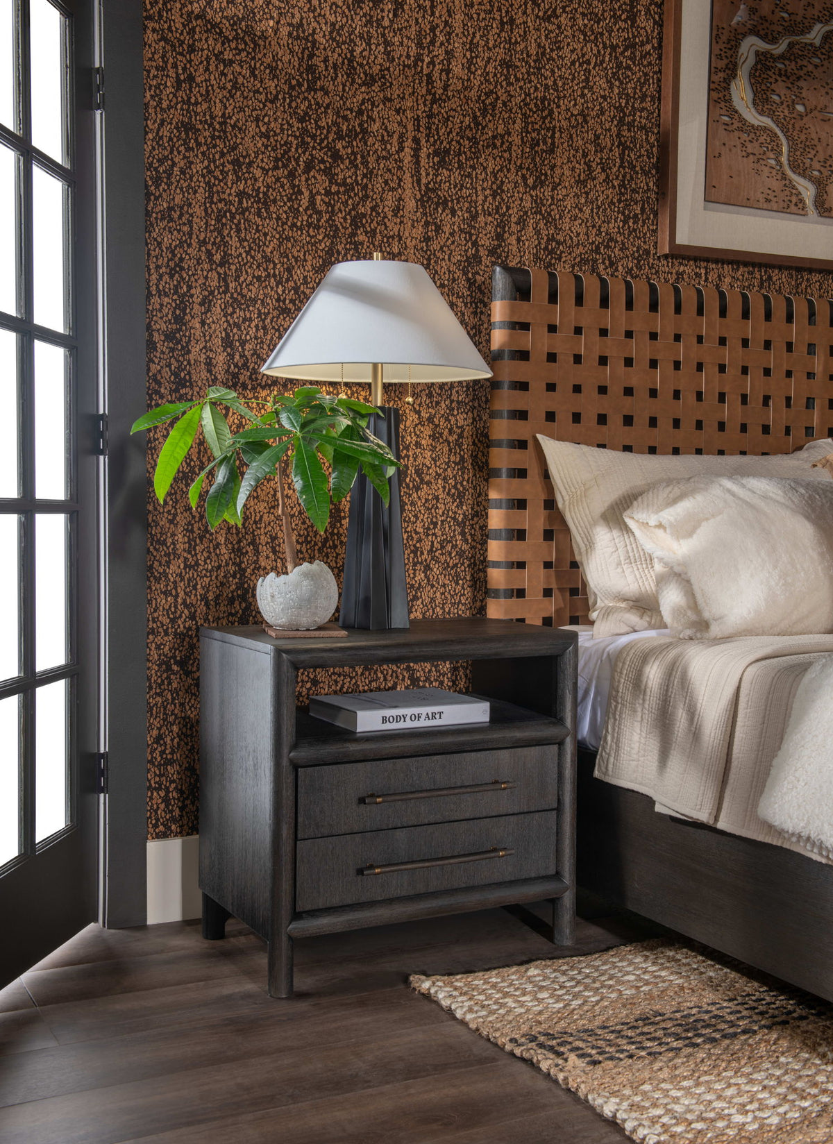 Dorsey - Two Drawer USB-Charging Nightstand