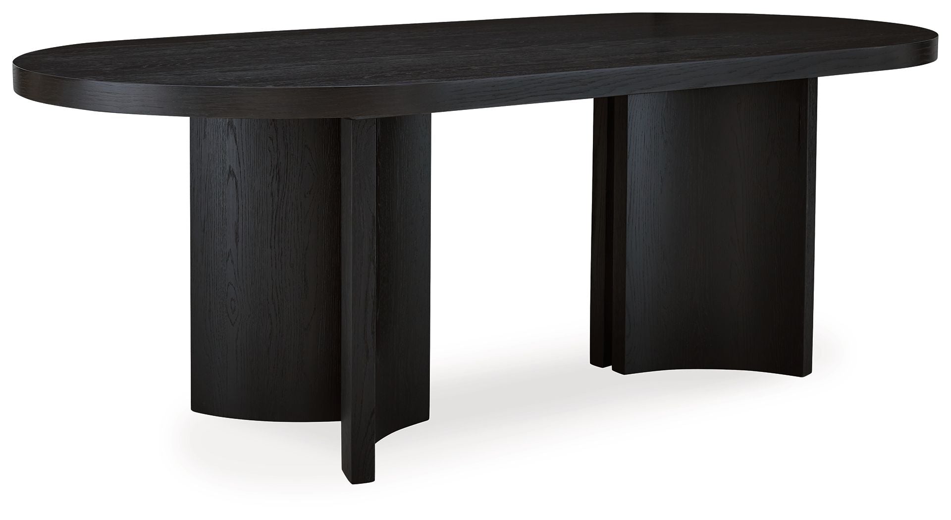 Rowanbeck - Black - Oval Dining Room Table - Urban Living Furniture (Los Angeles, CA)