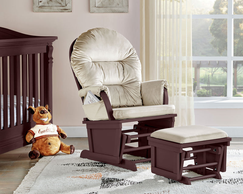 Madison - Glider & Ottoman - White Base - Urban Living Furniture (Los Angeles, CA)
