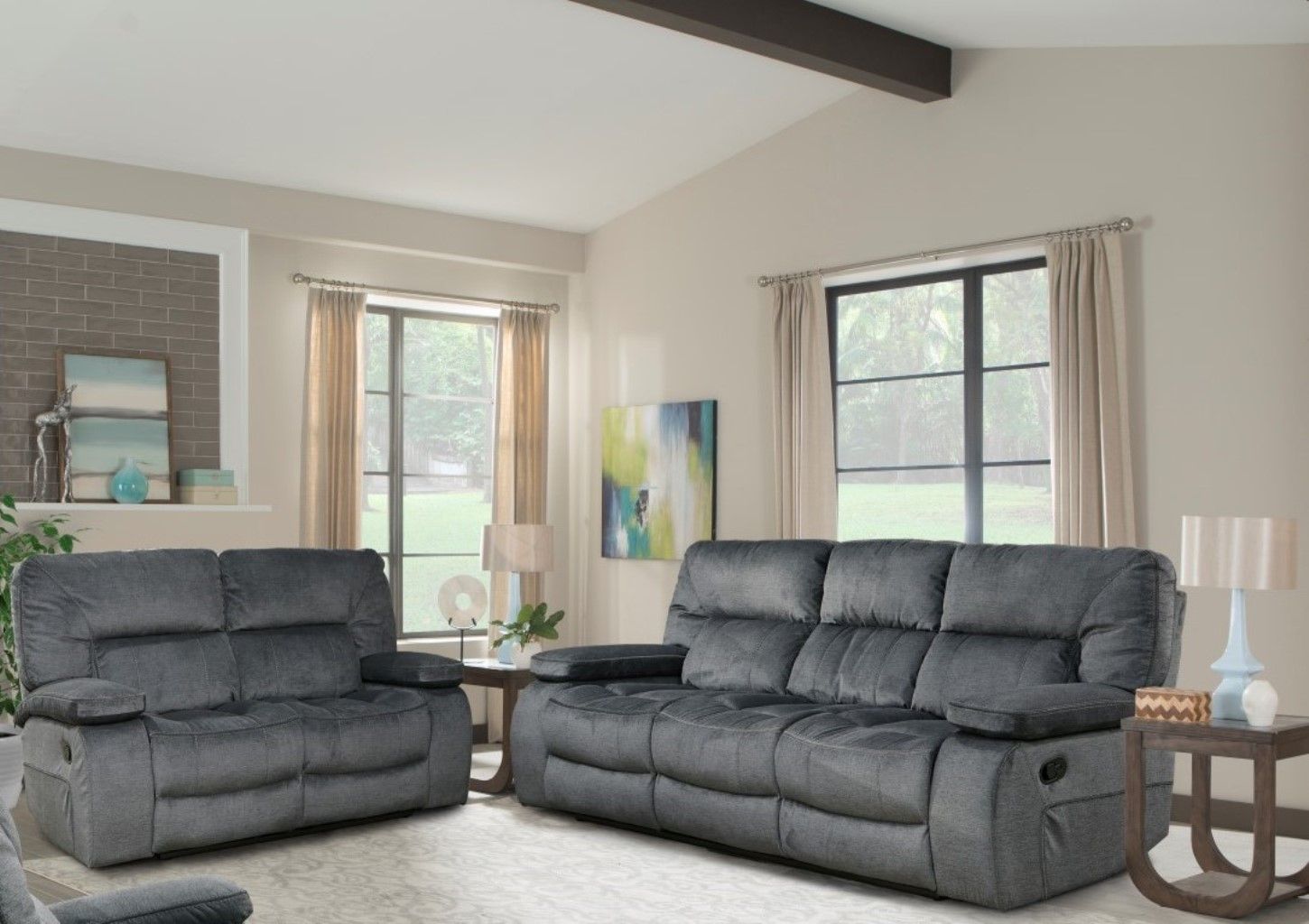 Chapman - Manual Reclining Sofa Set - Urban Living Furniture (Los Angeles, CA)