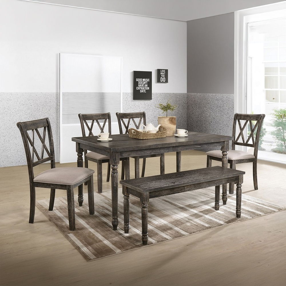 Claudia II - Bench - Weathered Gray - Urban Living Furniture (Los Angeles, CA)