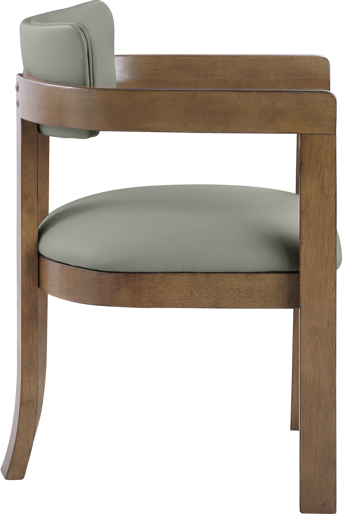 Lavrin - Vegan Leather Upholstered Dining Arm Chair (Set of 2) - Walnut Base - Urban Living Furniture (Los Angeles, CA)