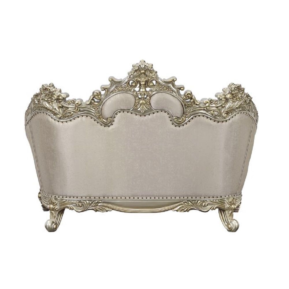 Danae - Loveseat - Fabric, Champagne & Gold Finish - Urban Living Furniture (Los Angeles, CA)