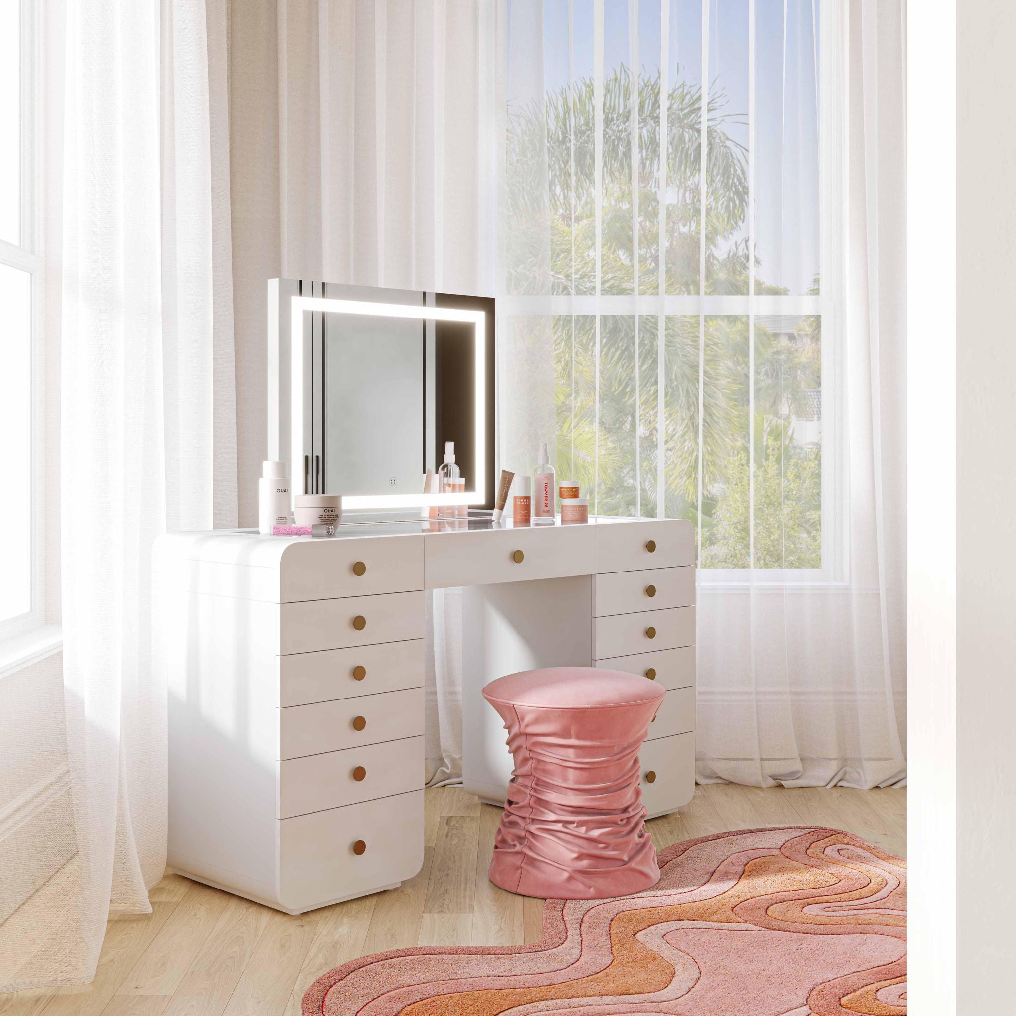 Lola - Jumbo LED Panel Vanity Mirror - Urban Living Furniture (Los Angeles, CA)