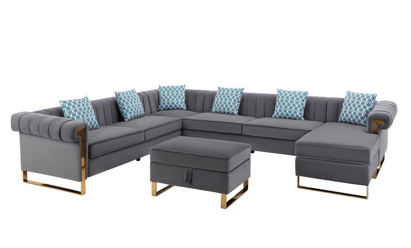 Maddie - Velvet Sectional Sofa - Urban Living Furniture (Los Angeles, CA)