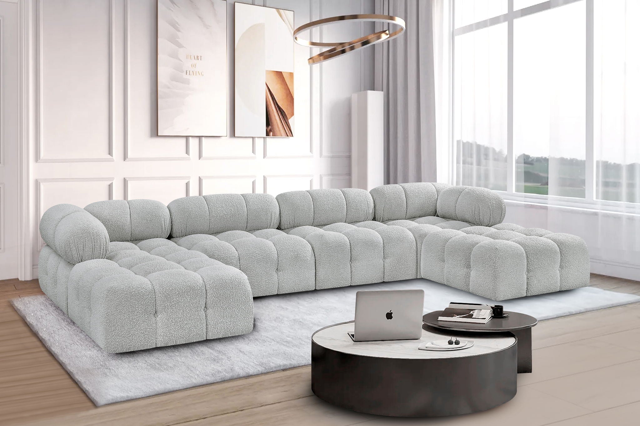 Ames - 6 Piece Fabric Modular U-Shaped Sectional - Urban Living Furniture (Los Angeles, CA)