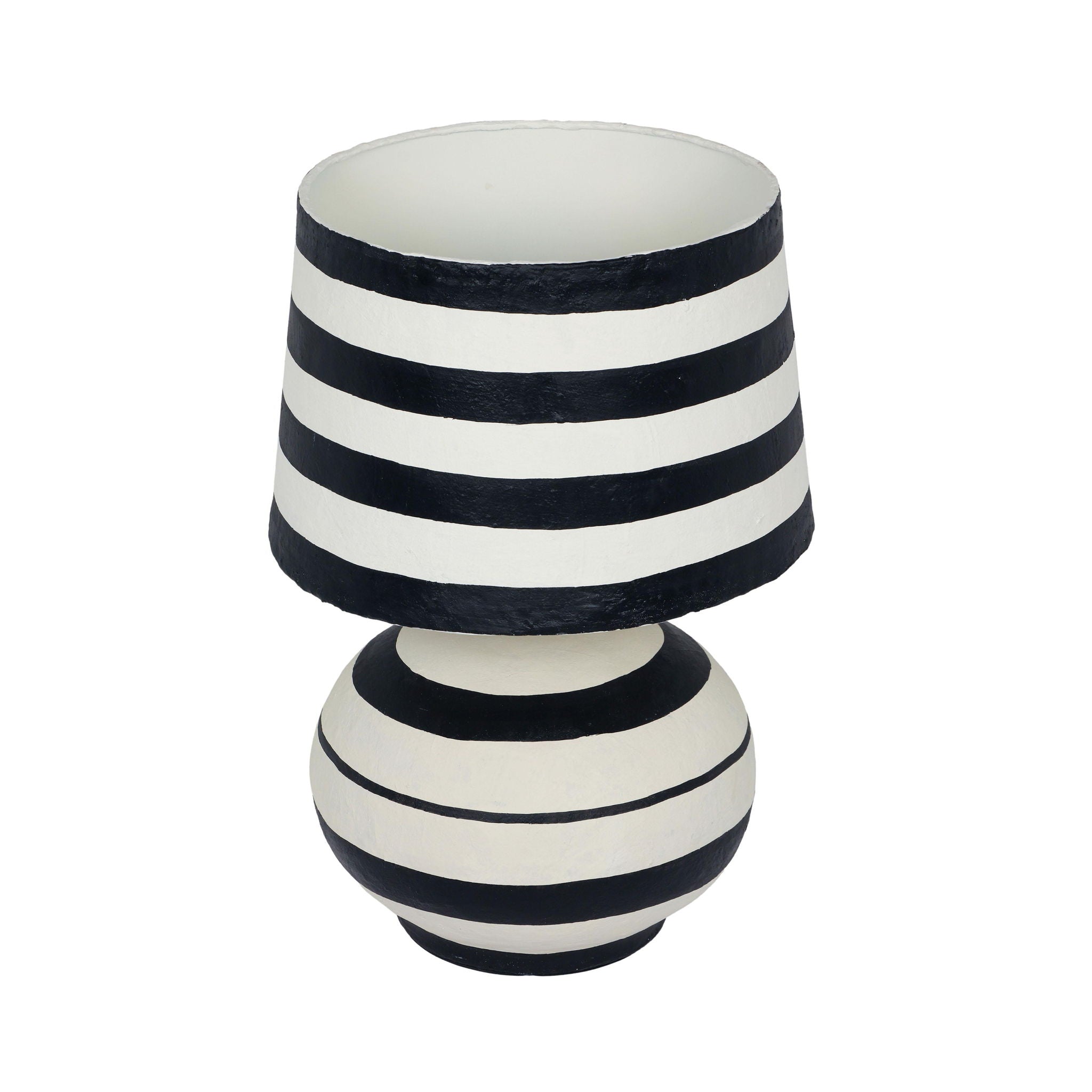 Positano - Striped Papier Mache Table Lamp - Urban Living Furniture (Los Angeles, CA)