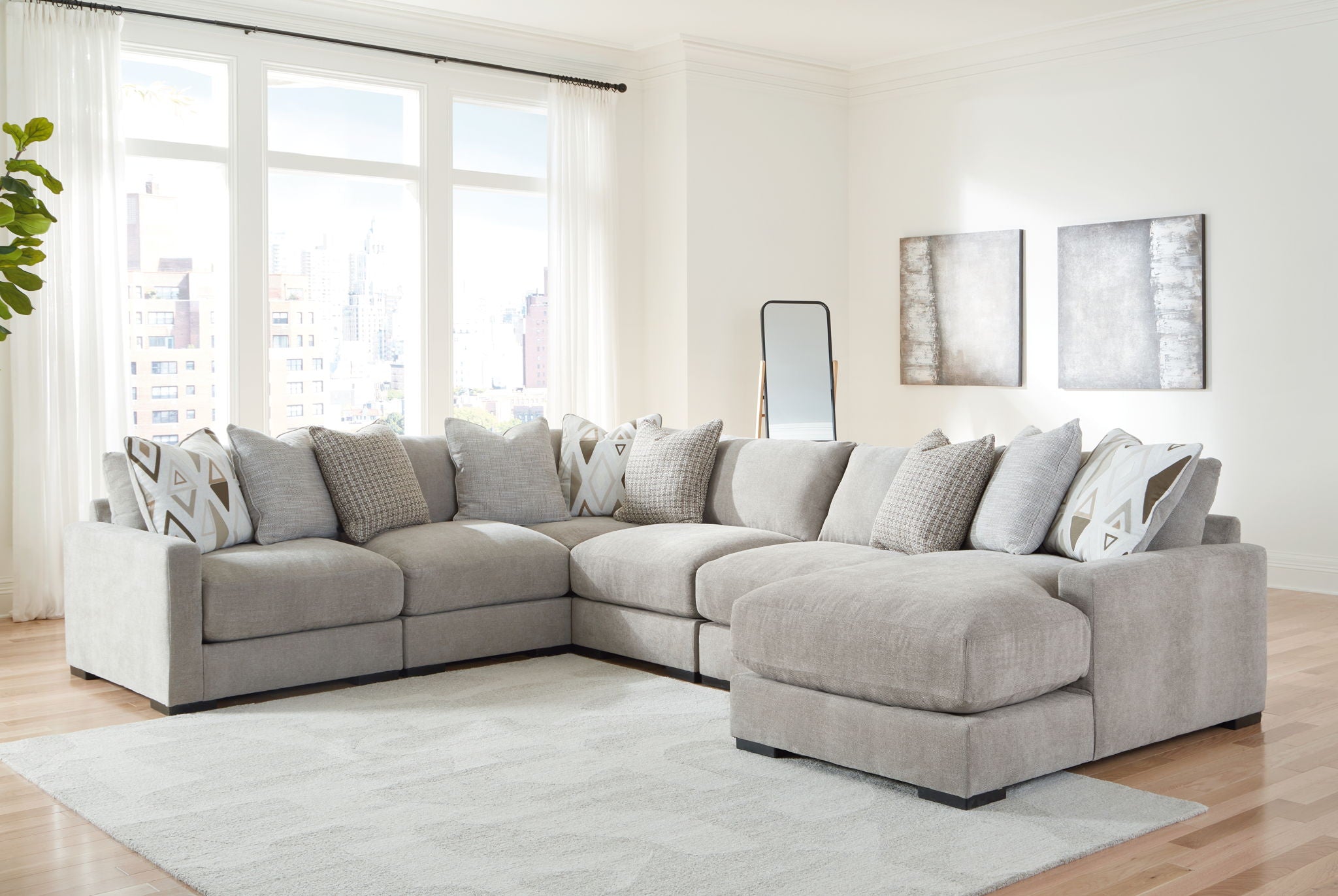 Aslan Court - Sectional With Ottoman Set - Urban Living Furniture (Los Angeles, CA)