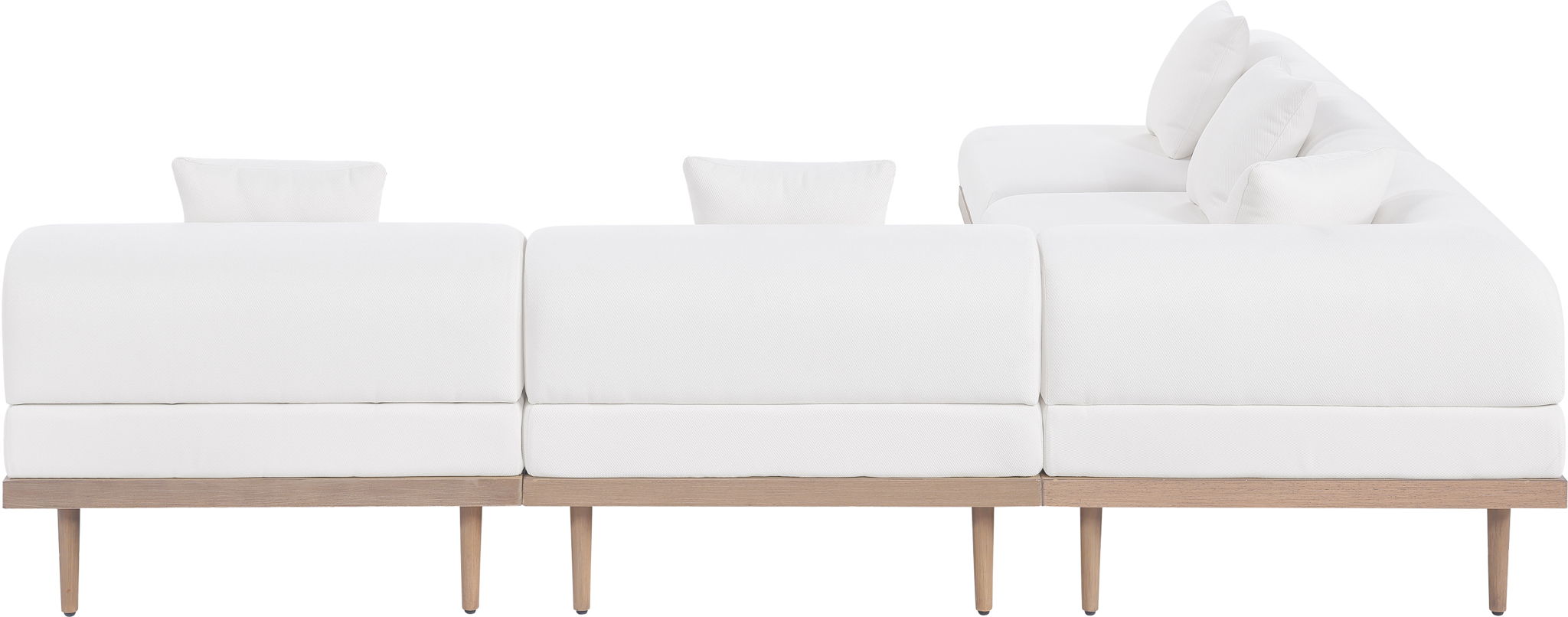 Laguna - 5 Piece 106.5" Upholstered Outdoor Patio Modular Sectional - Urban Living Furniture (Los Angeles, CA)