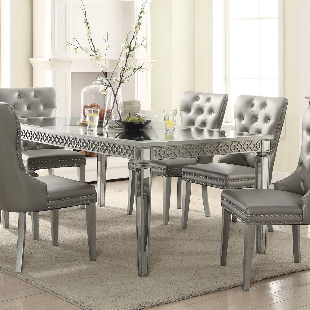 Kacela - Dining Table - Mirrored & Champagne - Urban Living Furniture (Los Angeles, CA)